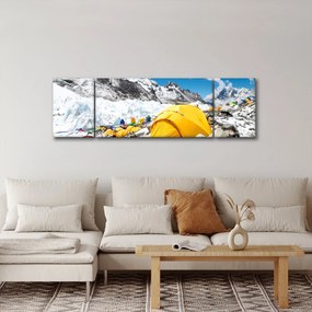 Obraz - Kemping w górach (170x50 cm)