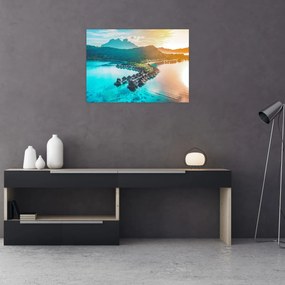Obraz na szkle - Bora Bora (70x50 cm)