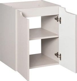 Wisząca szafka umywalkowa 2-drzwiowa Nova 50 cm, kaszmir mat
