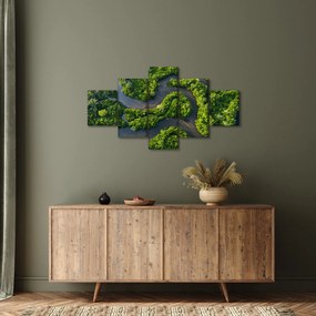 Obraz - Krajobraz leśny z rzeką (125x70 cm)