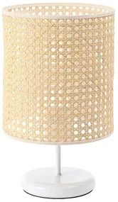 Lampa stołowa BOHO MIDI WHITE rattan naturalny BPS KONCEPT