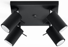 Loftowy halogenowy plafon czarny M3-T61