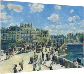 Obraz na szkle - Auguste Renoir, Pont Neuf, Paris, reprodukcje (70x50 cm)