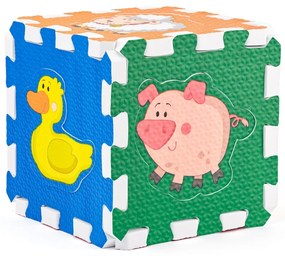 Plastica Piankowe puzzle ze zwierzętami, 6 szt.