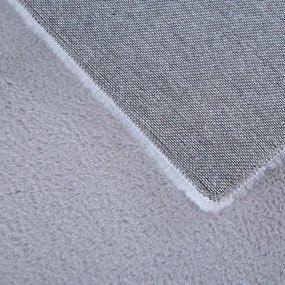 Dywan pluszowy Pouffy srebrny 200 cm x 290 cm