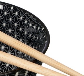 Zestaw do sushi HAPPLO, miseczka, łyżka i pałeczki x 4