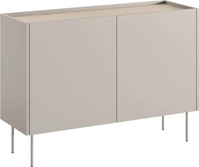 Komoda Desin 120 cm dwudrzwiowa - kaszmir / dąb nagano