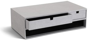 Kartonowy organizer na dokumenty z szufladką Ted Canvas Paper Laminate – Bigso