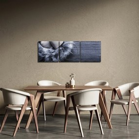 Obraz - Gniazdo miłości (z zegarem) (90x30 cm)