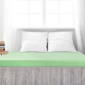 4Home prześcieradło jersey Mako zielony, 180 x 200 cm