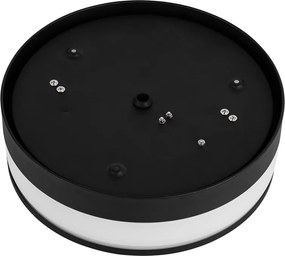 Nowoczesna lampa sufitowa zewnętrzna czarna 28 cm IP44 - Flavi