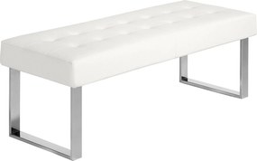 Biała ławka z ekoskóry 5000 ANGEL CERDA