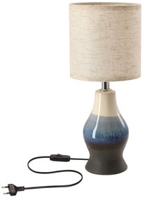 Lampa stołowa z tekstylnym kloszem (wysokość 34 cm) Navia – Candellux Lighting