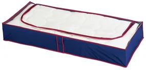 Plastikowe pojemniki pod łóżko zestaw 4 szt. 100x45x15 cm Deep Blue – Maximex