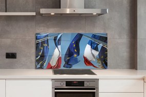 Panel szklany do Kuchni Międzynarodowe Flagi Świata