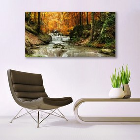 Obraz canvas Ukryty Wodospad w Gęstwinie