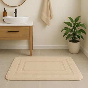 Dywanik antypoślizgowy Brązowy 50x80 cm Dekoracyjny gumowy spód uniwersalny