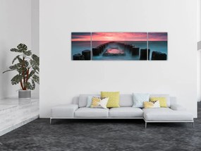 Obraz - Skały w morzu (170x50 cm)