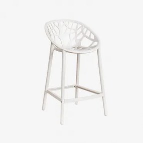 Wysoki Stołek Ogrodowy Z Polipropylenu Ores Lodowata Biel & ↑65 Cm - Sklum