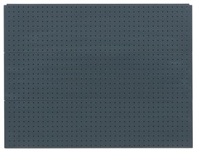 Regał sklepowy jednostronny, ścianki perforowane, 2200 x 1000 x 450 mm, dodatkowy, antracyt