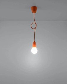 Lampa wisząca DIEGO 1 pomarańczowa SOLLUX  LIGHTING
