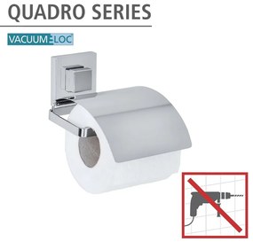 Uchwyt na papier toaletowy z przyssawką Wenko Vacuum-Loc, 14x13 cm