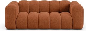 Ceglasta sofa z tkaniny szenilowej 200 cm Lupine – Micadoni