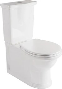 Kompletna Miska WC Rimless Przyścienna | Deska DM/ABS Soft Close | Zbiornik w Komplecie | Biały Połysk