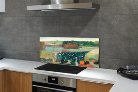 Panel nad Blat Kuchenny Stogi Siana w Bretanii - Gauguin