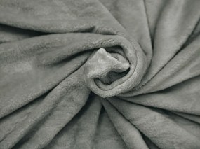 Koc z mikropluszu CALMI 150x200 cm szary