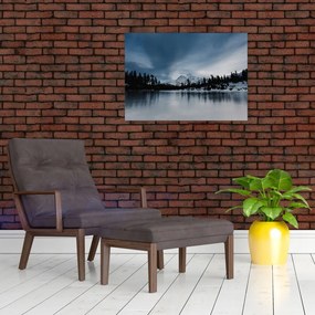 Obraz - Na zamarzniętym jeziorze (70x50 cm)