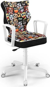 Krzesło do biurka Norm White rozmiar 5 (146-176,5 cm) z wzorami