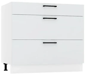 Szafka kuchenna stojąca 90 DENIS D90 PC S/3 szara STOLKAR