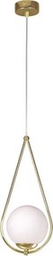 Lampa mosiężna wisząca w stylu glamour F4-E58