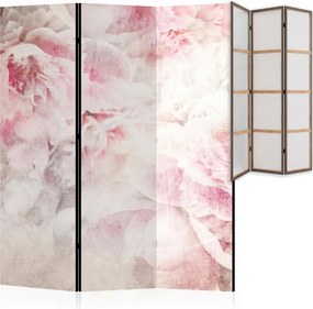 Parawan pokojowy 3-częściowy 135x172 Jednostronny dekoracyjny romantic shabby chic Piwonie W Bieli
