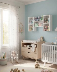 Biała wisząca półka dziecięca A1-G66