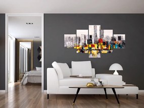 Obraz - Obraz przedstawiający duże miasto (125x70 cm)