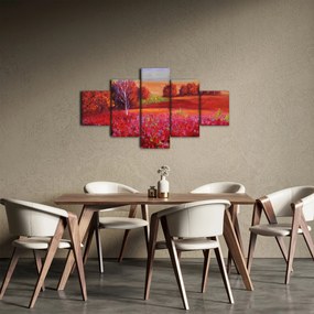 Obraz czerwonego krajobrazu (125x70 cm)
