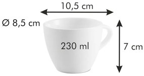 Tescoma Porcelanowy kubek do cappuccino All FitOne Belly 230 ml