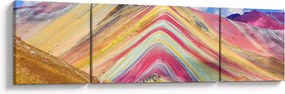Obraz - Rainbow Mountain, Peru (170x50 cm)