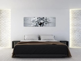 Obraz abstrakcja 3D (170x50 cm)