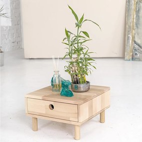 Stolik nocny 0,4x0,4x0,24 m nieobrobiony, stożek