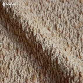 Musztardowe tapicerowane łóżko dwuosobowe ze stelażem 180x200 cm Noira Slim – Bonami Selection