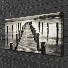 Fotoobraz na płótnie Konstrukcja Mostu nad Morzem