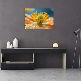 Obraz na szkle - Szczegół kwiatu (70x50 cm)