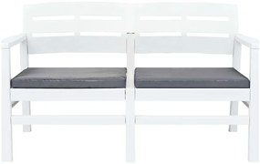 Ogrodowa ławka z poduszkami W4-P80