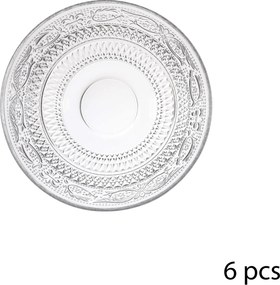 Zastawa stołowa dla 6 osób, wzór kryształu, 18 elementów