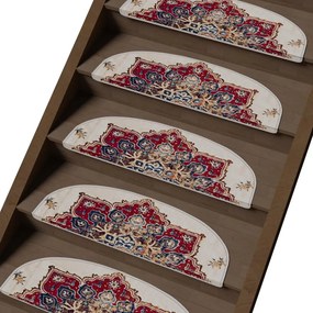 Dywaniki na schody zestaw 16 szt. 20x65 cm Floral Path – Vitaus