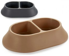 Plastikowa podwójna miska dla psa/kota PETS
