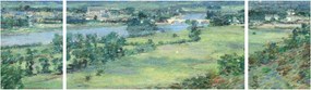 Obraz - Theodore Robinson, The Valley of the Seine, From the Hills of Giverny, reprodukcje (170x50 cm)